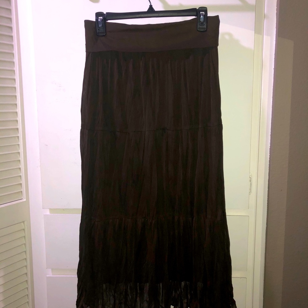 Sheer lined skirt